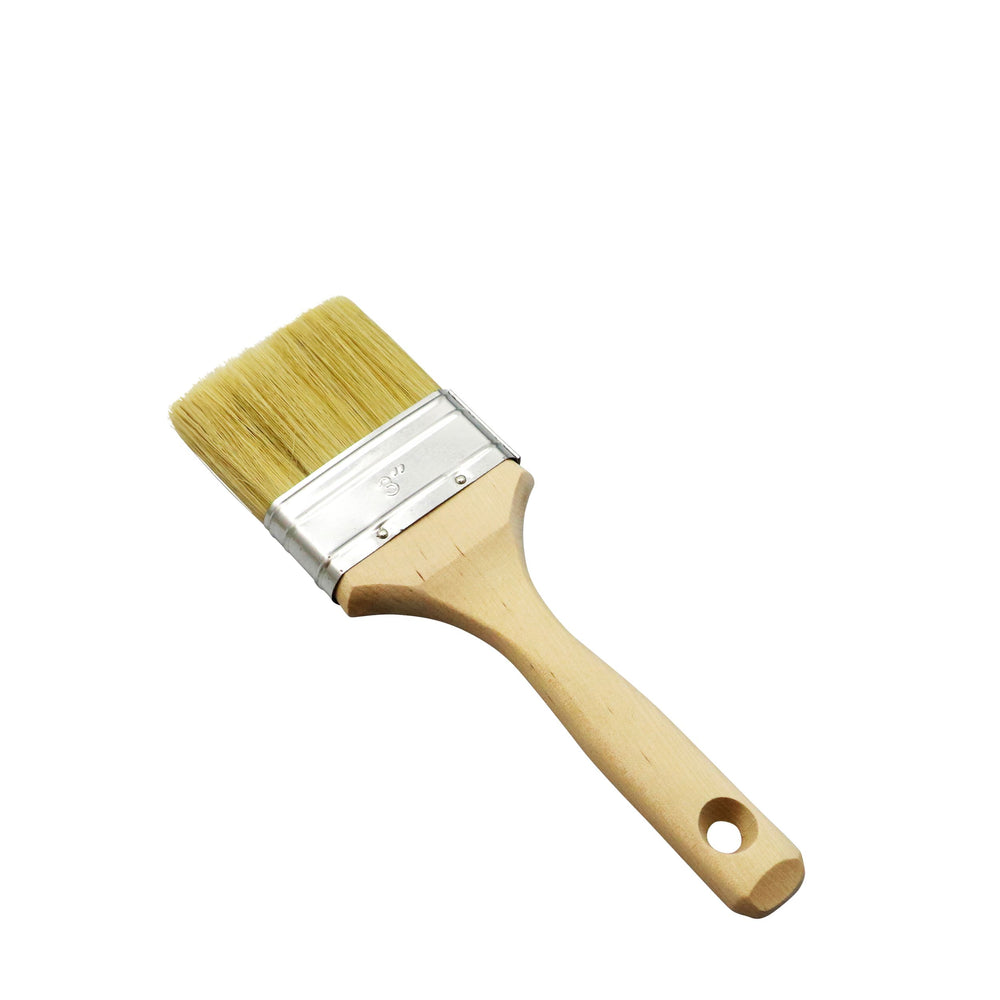Profi-Pinsel 75 mm für Flüssiggummi-Auftrag – Holzgriff, helle Naturborste