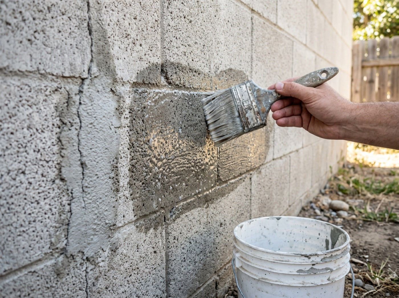 Primer bij zuigend beton